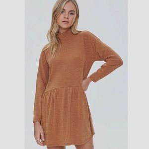 UNOPENED- Marled Turtleneck Dress Camel Color